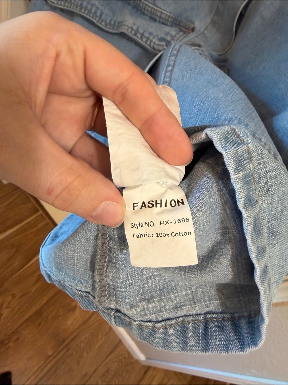 Women’s Yeokou Lightwash Denim Barn Jacket | Farmhouse Coastal Cowgirl | M - Picture 6 of 6